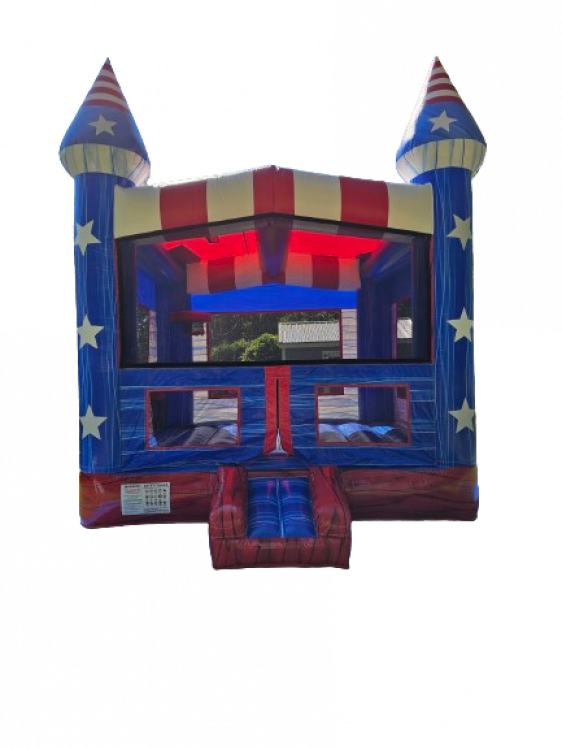 Red, White, Blue Bounce House