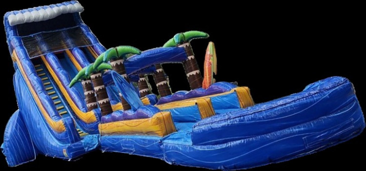 22' Dual Lane Surfer Water Slide